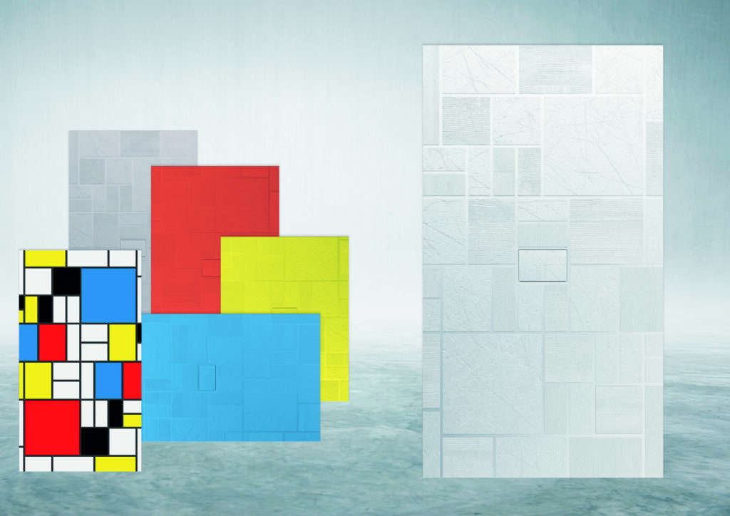 Mondrian plato de ducha Quare Design en diferentes colores 