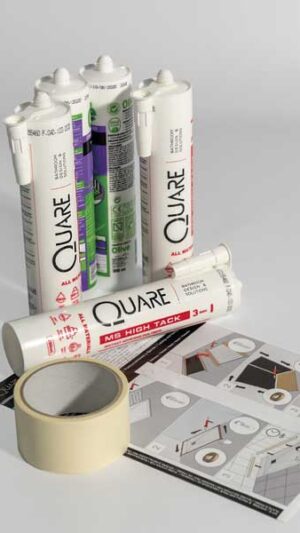 <b>Kit E</b> Sistema de pegado para platos de ducha o paneles murales
